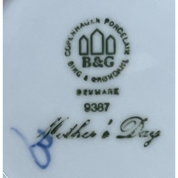 Bing & Grondahl 1987 Mors Mother's Day Ewe with Lambs Collector Plate Denmark - Picture 3 of 4